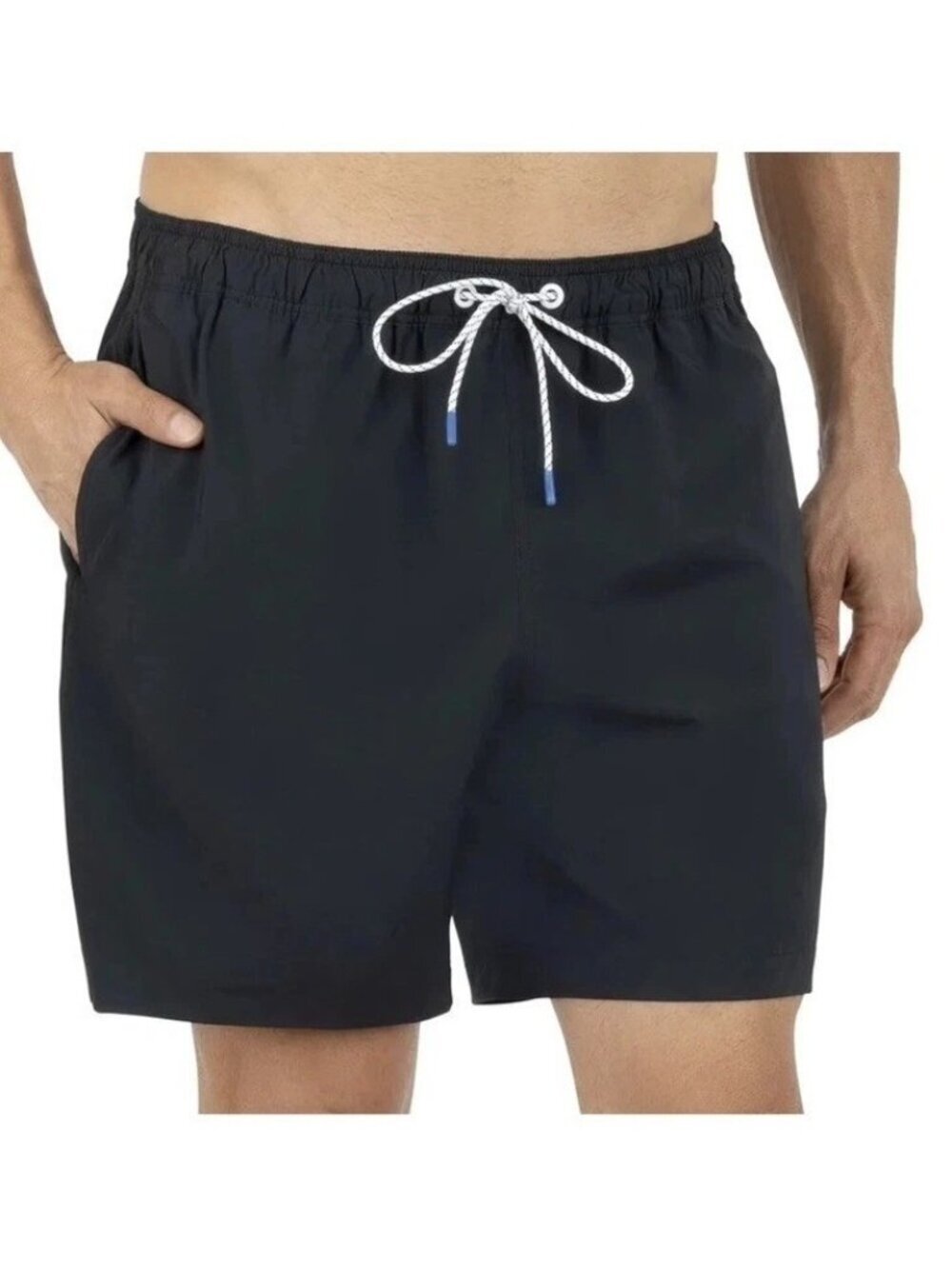 NWT Bonobos Men's XXL Swim Shorts Black 7-Inch Inseam Mesh Liner UPF 50+